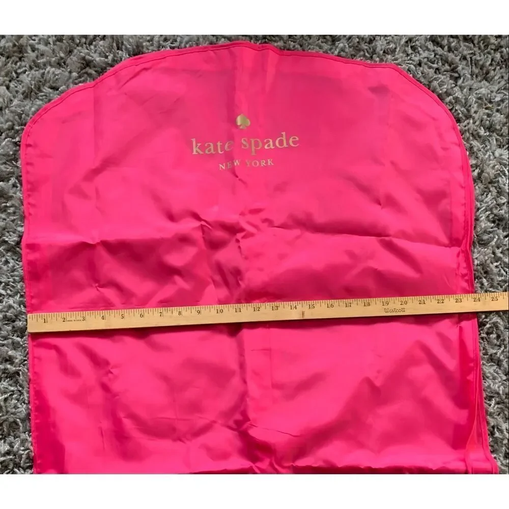 NEW KATE SPATE Garment Bag BETSEY JOHNSON Dust Cover purse shoe TRAVEL LOT pink